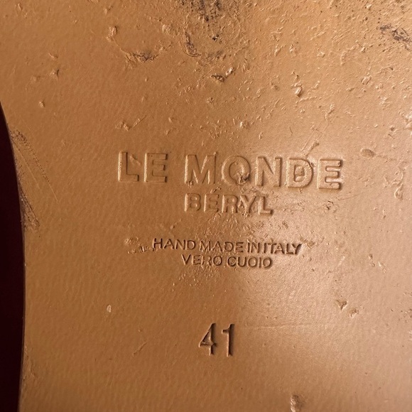 Le Monde Beryl Red Velvet Ballet Mary Jane Shoes with sunburst crystal EU 41 - Picture 10 of 12